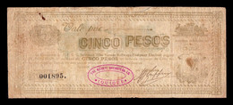 Chile 5 Pesos Nitrate Railways Company Limited 1898 BC F - Chile