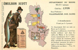 Lyon * Cpa Pub Publicité émulsion SCOTT * Huile De Foie * Département De La Drome - Autres & Non Classés