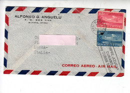 CUBA  1949 - Lettera Per Italy - Alimentazione - Zucchero - Poste Aérienne