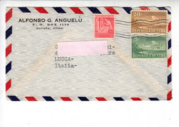 CUBA  1950 - Lettera Per Italy - - Poste Aérienne