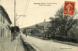 Limonest * Route De Champagne , Entrée Du Bourg * Ligne Chemin Fer Tram Tramway - Limonest