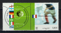 YV 3483 & 3484 N** Se Tenant Champions Du Monde De Football - Prix = Faciale - Neufs