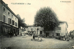 Villié Morgon * La Place Du Village * Café CHARRIN * Débit De Tabac Tabacs Régie - Villie Morgon