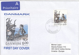 DENMARK Cover Letter 105,box M - Airmail