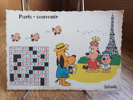 CPA  - BARBEROUSSE - Humour-Service  -  Paris-Souvenir   Illustrateur : Barberousse (19..) Tour-eiffel ..(S39-22) - Barberousse