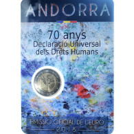 Andorre, 2 Euro, 70 Ans De La Déclaration Universelle Des Droits De L'homme - Andorra
