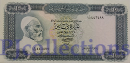 LIBYA 10 DINARS 1972 PICK 37b AU+ - Libië