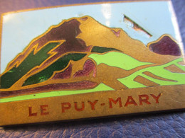 Insigne Bronze/ Le PUY Mary/ Volcan Du Cantal / Auvergne / DRAGO/  Vers 1930-1950                  INS41 - Autres & Non Classés