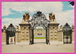281105 / Austria Wien Vienna - Tor Zum Schloss Belvedere Gate Castle Statue Lion PC 51309 PAG Österreich Autriche - Belvedère