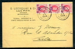 Belgique - Carte Commerciale De Micheroux Pour Lille En 1928 - O 46 - Storia Postale