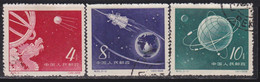 China 1958 Launch Of Sputnik Used Michel 407/409 - Gebraucht