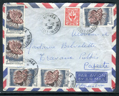 Nouvelle Calédonie - Enveloppe De Nouméa Pour Papeete Par Avion, Période 1960 - O 58 - Storia Postale