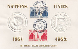 France N°911/912 - Oblitéré 1er Jour - Carte - TB - Briefe U. Dokumente