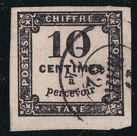 Taxe N°2 - Oblitéré - TB - 1859-1959 Gebraucht