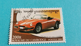 CAMBODGE - CAMBODIA - Etat Du Cambodge - Timbre 2001 : Voitures De Sport - Automobile TVR Série M-1972 Angleterre - Cambodia