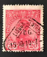 PORTUGAL, Used Stamp , « D. MANUEL II », 20 R., 1910 - Gebruikt