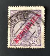 PORTUGAL, Used Stamp , « D. MANUEL II » With Overprint "REPUBLICA", 2 1/2 R., 1910 - Usado