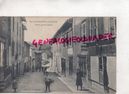 87 - ST LAURENT - SAINT LAURENT SUR GORRE -  LA RUE PRINCIPALE  - EDITEUR BONTEMPS - Saint Laurent Sur Gorre