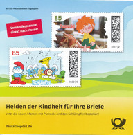 BRD / Bund Weiden DP Ganzsache Antwort 2022 Helden Der Kindheit Pumuckl Schlümpfe - Covers