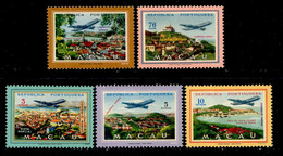 ! ! Macau - 1960 Air Mail (Complete Set) - Af. CA 16 To 20 - MH - Posta Aerea