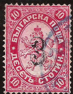 BULGARIA - Fx. 3460 - Yv. 24 - Sobrecargado 3 St. Sobre 10 St. Rojo/rosa - Leon Rampante - 1884 - Ø - Nuevos