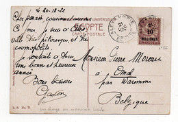 !!! N°56 SEUL CPA D'ALEXANDRIE POUR LA BELGIQUE DE 1922 - Covers & Documents