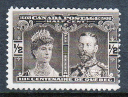 Canada 1908 Single Stamp To Celebrate Tercentenary Of Quebec. - Ongebruikt
