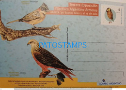 193683 ARGENTINA BUENOS AIRES 3º EXPOSICION BIRD CHINGOLO & MILANO REAL ARMENIA POSTAL STATIONERY POSTCARD - Interi Postali