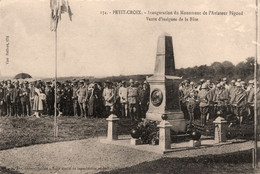 Petit Croix * Inauguration Du Monument De L'aviateur Pégoud , Vente D'insignes De La Fête * Villageois - Andere & Zonder Classificatie