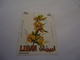 LEBANON LIBAN   USED  STAMPS    FLOWERS - Liban