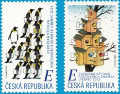 Czech Republic - 2022 - LIBEREC '22 European Stamp Exhibition - Mint Stamp Set - Ungebraucht