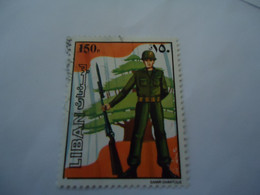 LEBANON LIBAN   USED  STAMPS  SOLDIER - Liban