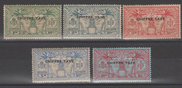 NOUVELLES  HEBRIDES  1925  Yvert  TAXE  N°1/5  **MNH  COMPLETE SET   Ref.  R183 - Neufs