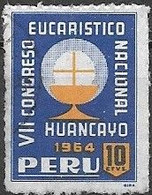 PERU 1962 Obligatory Tax. Seventh National Eucharistic Congress Fund - 10c - Symbol Of Eucharist FU - Peru