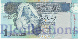 LIBYA 1 DINAR 2004 PICK 68b UNC - Libyen