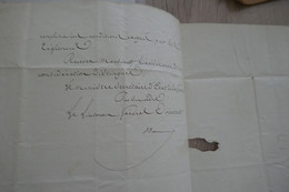 Pièce Signée Par 1 Général Au Député Granier Hérault Refus De Promotion Officier Au Sergent Major Delacombe 1833 - Documenten