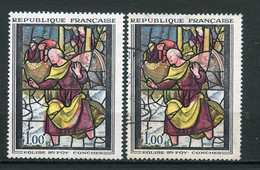 24180 FRANCE N°1377** 1F Conches : Rouge Décalé Vers La Gauche + Normal (non Fourni)  1963  TB - Unused Stamps