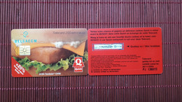Quick 1 Hamburger Winner 1 Phonecard  Used Rare 2 Scans - Avec Puce