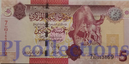 LIBYA 5 DINARS 2009 PICK 72 UNC - Libya