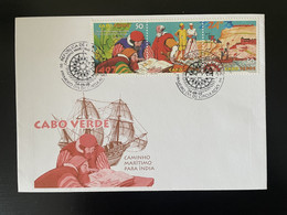 Cape Verde Cabo Verde 1998 Mi. 746 - 748 FDC Vasco Da Gama Caminho Maritimo India Inde Indien - Ships