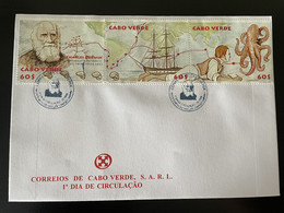 Cape Kap Verde Cabo Verde 2009 Mi. 943 - 945 FDC 200 Anos Years Jahre Ans Charles Darwin Boot Bateau Pieuvre - Ships
