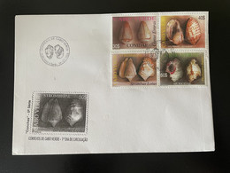 Cape Kap Verde Cabo Verde 2005 Mi. 872 - 875 FDC Conchas Coquillages Shells Meereschneckengehäuse Muscheln - Cape Verde