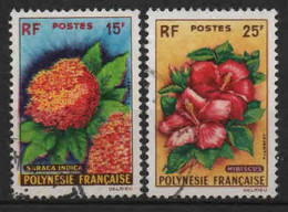 Polynésie - 1958 - Fleurs- N° 15/16 - Oblit - Used - Gebruikt