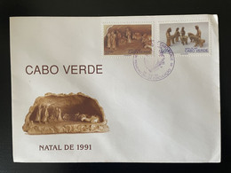 Cape Verde Cabo Verde 1991 Mi. 625 - 626 FDC Noël Christmas Weihnachten Natal Navidad - Islas De Cabo Verde