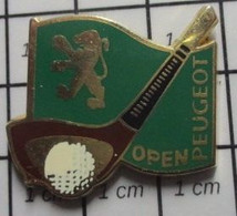 612a Pin's Pins / Beau Et Rare / SPORTS / OPEN PEUGEOT GOLF Par HELIUM - Golf