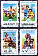 Ghana 1980 MNH 4v, Pope John Paul II Visit, Child Year, Football, OVP - Andere