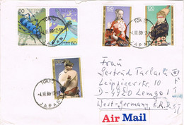 47008. Carta Aerea TOKYO (Japon) 1989 To Germany - Brieven En Documenten
