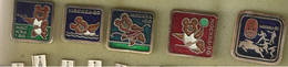 USSR 1980 OLYMPIC GAMES SYMBOL BEAR 5 BADGES - Jeux Olympiques