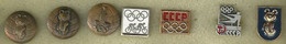 USSR 1980 OLYMPIC GAMES SYMBOL BEAR 7 BADGES - Jeux Olympiques