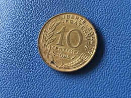 Münze Münzen Umlaufmünze Frankreich 10 Centimes 1985 - 10 Centimes